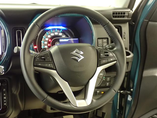 ハスラー ＨＹＢＲＩＤ　Ｘターボ　２ＷＤ　インパネＣＶＴ　ＤＣＢＳ　ナビ　全方位カメラ　ＥＴＣ　衝突被害軽減ブレーキ　ＡＣＣ　リヤパーキングセンサー　ＬＥＤヘッドランプ　ハイビームアシスト　パドルシフト　シートヒーター　フロアマット　ドアバイザー　サイドシルスカッフ（9枚目）