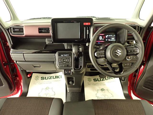 スペーシアカスタム カスタム HYBRID XSターボ 2WD インパネCVT 衝突被害軽減ブレーキ パーキングセンサー ACC ステアリングヒーター 後席両側電動スライドドア パドルシフト 電動パーキングブレーキ LEDヘッドランプ ハイビームアシスト サーキュレーター AW(10枚目)