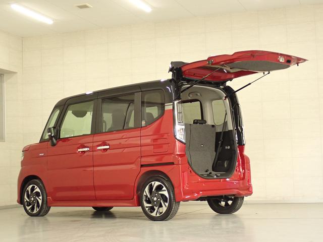 スペーシアカスタム カスタム HYBRID XSターボ 2WD インパネCVT 衝突被害軽減ブレーキ パーキングセンサー ACC ステアリングヒーター 後席両側電動スライドドア パドルシフト 電動パーキングブレーキ LEDヘッドランプ ハイビームアシスト サーキュレーター AW(44枚目)