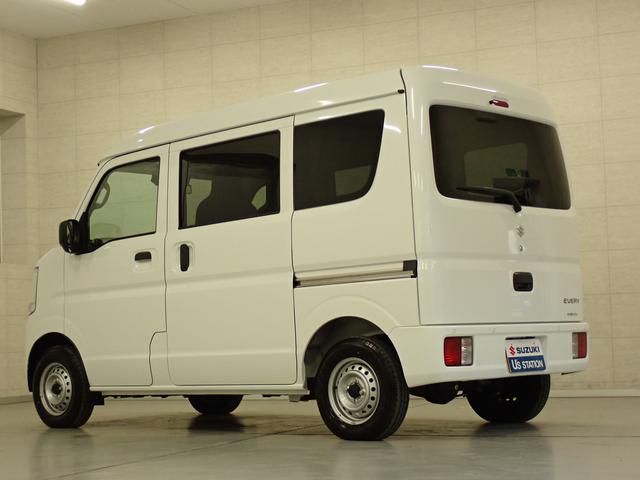 エブリイ PAリミテッド 6型 4WD 5MT LEDヘッドランプ インパネ5MT パートタイム4WD AM/FMラジオ 衝突被害軽減ブレーキ LEDヘッドランプ ハイビームアシスト フロアマット リヤパーキングセンサー キーレスエントリー 後席両側スライドドア(49枚目)