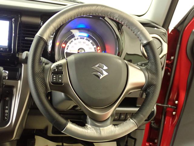 ハスラー J STYLE II MR41S 2型 2WD 車検整備付 ナビ バックカメラ ETC 衝突被害軽減ブレーキ 車検整備付 本革ステアリングホイールカバー HID オートライト フロアマット ドアバイザー スマートキー リモコンキーカバー 盗難警報装置 AW(11枚目)