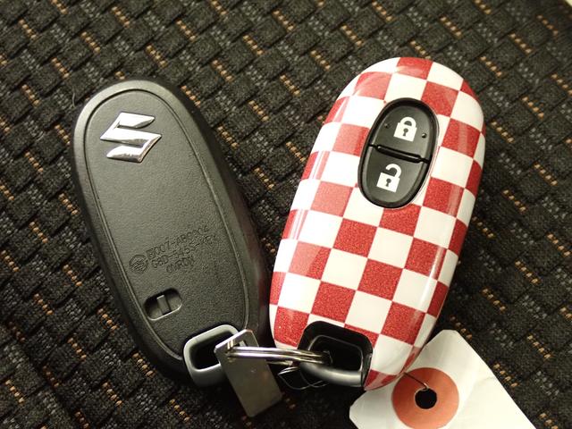 ハスラー J STYLE II MR41S 2型 2WD 車検整備付 ナビ バックカメラ ETC 衝突被害軽減ブレーキ 車検整備付 本革ステアリングホイールカバー HID オートライト フロアマット ドアバイザー スマートキー リモコンキーカバー 盗難警報装置 AW(19枚目)