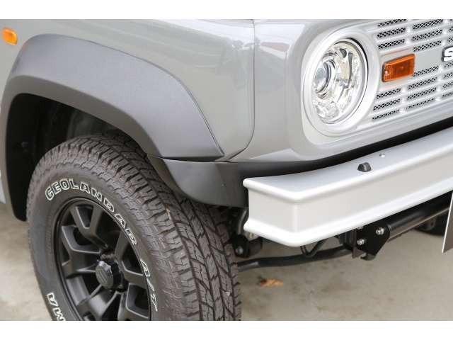 ジムニーシエラ ＪＣ　ＥＸＰエクスプロージョンクラシックコンプリート　フロントグリル　専用ウインカー　フロントエプロン　フロントバンパー　アルミホイールマットブラック塗装　ジオランダーアウトラインホワイトレター　テールカバ（33枚目）