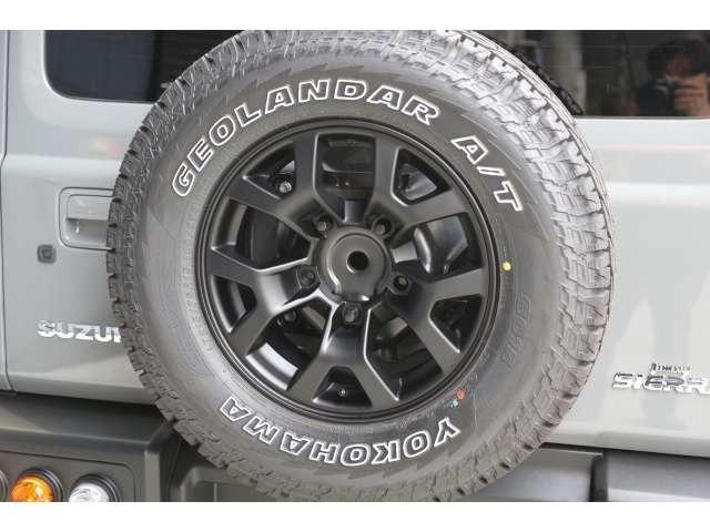 ジムニーシエラ ＪＣ　ＥＸＰエクスプロージョンクラシックコンプリート　フロントグリル　専用ウインカー　フロントエプロン　フロントバンパー　アルミホイールマットブラック塗装　ジオランダーアウトラインホワイトレター　テールカバ（39枚目）