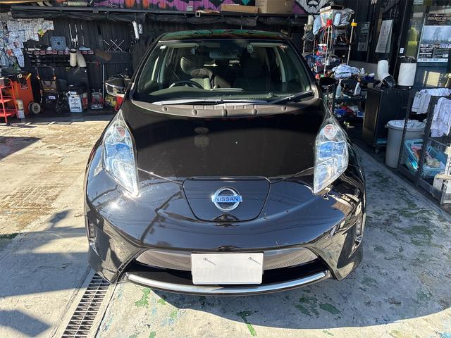 リーフ Ｇ　エアロスタイル（２４ｋｗｈ）　バックカメラ　ナビ　地デジテレビ　ＥＴＣ　クルコン　ＥＶ　ブラック　アルミ付き（2枚目）