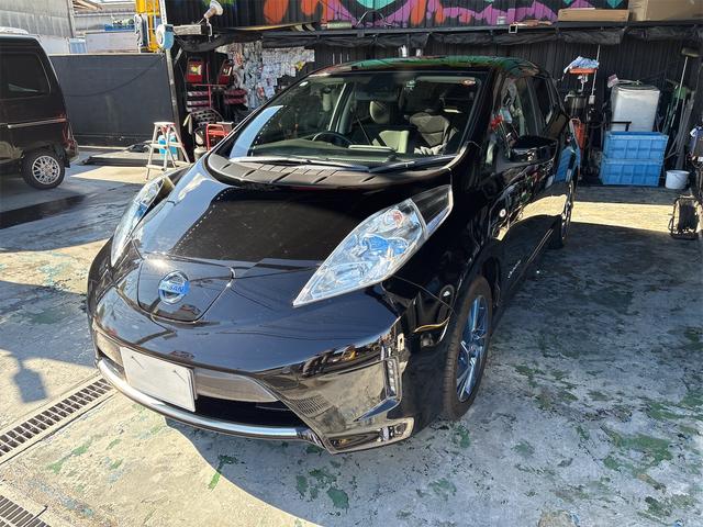 リーフ Ｇ　エアロスタイル（２４ｋｗｈ）　バックカメラ　ナビ　地デジテレビ　ＥＴＣ　クルコン　ＥＶ　ブラック　アルミ付き（3枚目）