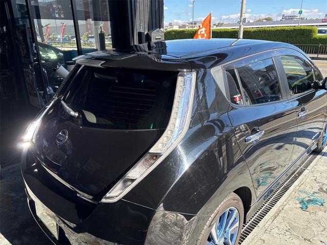 リーフ Ｇ　エアロスタイル（２４ｋｗｈ）　バックカメラ　ナビ　地デジテレビ　ＥＴＣ　クルコン　ＥＶ　ブラック　アルミ付き（27枚目）