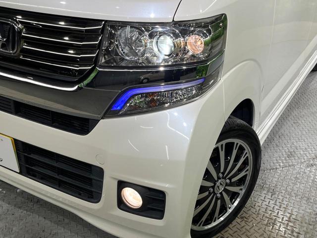 N-BOXカスタム G・ターボAパッケージ ターボ 両側電動ドア 純正SDナビ バックカメラ スマートキー HIDヘッド クルコン オートライト オートエアコン 純正15インチアルミ CD パドルシフト(12枚目)