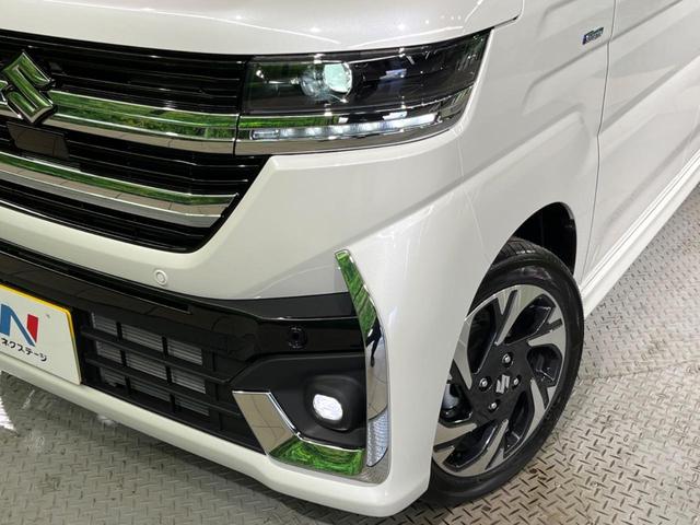 スペーシアカスタム ハイブリッドXS 届出済未使用車 両側電動ドア 衝突被害軽減システム レーダークルーズ コーナーセンサー スマートキー LEDヘッド 車線逸脱警報 オートライト オートエアコン 純正15インチアルミ LEDフォグ(12枚目)