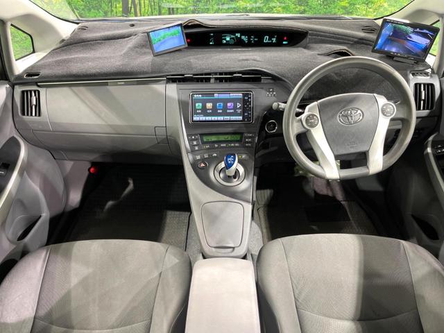 プリウス S 純正SDナビ サイドカメラ 禁煙車 デジタルインナーミラー ドラレコ スマートキー ビルトインETC オートライト オートエアコン 純正15インチアルミ CD DVD再生 地デジ(2枚目)