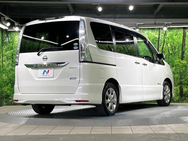 セレナ ハイウェイスター　Ｓ－ハイブリッド　Ｖセレクション　両側電動ドア　純正ＳＤナビ　後席モニター　禁煙車　スマートキー　ＨＩＤヘッド　ビルトインＥＴＣ　クルコン　オートライト　オートエアコン　純正１６インチアルミ　リアエアコン　Ｂｌｕｅｔｏｏｔｈ　ＣＤ（18枚目）