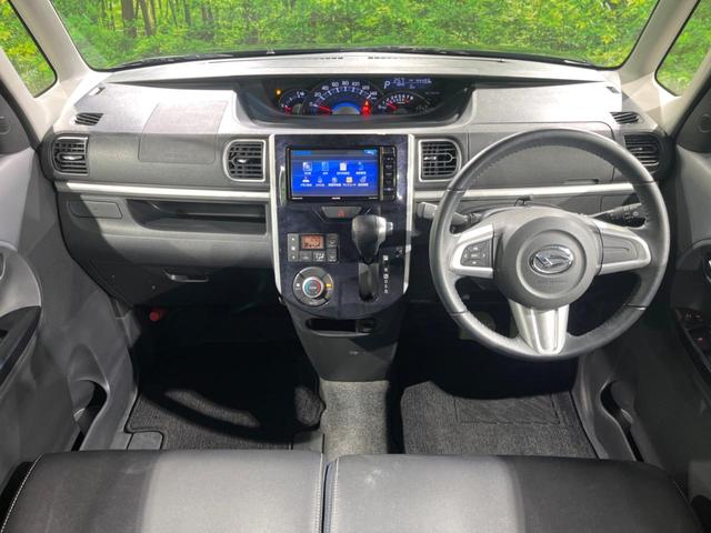 タント カスタムＲＳ　トップエディションＳＡＩＩ　ナビ　両側電動ドア　バックカメラ　スマートアシスト　禁煙車　ハーフレザーシート　スマートキー　ＬＥＤヘッド　ＥＴＣ　純正１５インチアルミ　オートライト　オートエアコン　Ｂｌｕｅｔｏｏｔｈ　ＣＤ（2枚目）