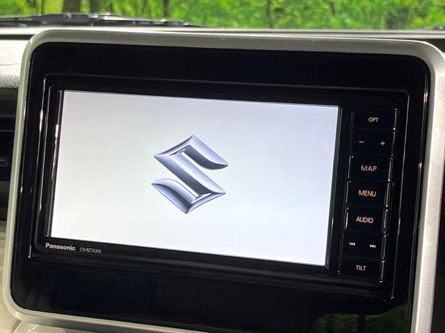 スペーシア ハイブリッドＸ　純正ナビ　両側電動ドア　全周囲カメラ　衝突被害軽減システム　禁煙車　シートヒーター　ドラレコ　コーナーセンサー　スマートキー　ＬＥＤヘッド　ビルトインＥＴＣ　純正１４インチアルミ　オートハイビーム（3枚目）