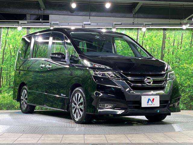 セレナ ハイウェイスター　Ｖセレクション　両側電動ドア　純正ＳＤナビ　後席モニター　バックカメラ　衝突被害軽減システム　ドラレコ　スマートキー　ＬＥＤヘッド　ビルトインＥＴＣ　クルコン　純正１６インチアルミ　車線逸脱警報　オートライト（16枚目）