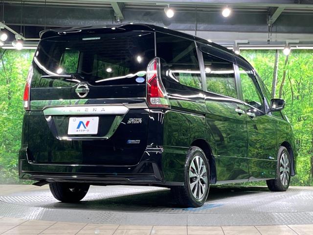 セレナ ハイウェイスター　Ｖセレクション　両側電動ドア　純正ＳＤナビ　後席モニター　バックカメラ　衝突被害軽減システム　ドラレコ　スマートキー　ＬＥＤヘッド　ビルトインＥＴＣ　クルコン　純正１６インチアルミ　車線逸脱警報　オートライト（17枚目）