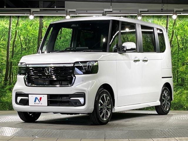 Ｎ－ＢＯＸカスタム ベースグレード　届出済未使用車　電動スライドドア　衝突被害軽減システム　レーダークルーズ　コーナーセンサー　スマートキー　ＬＥＤヘッド　純正１４インチアルミ　オートハイビーム　車線逸脱警報　オートライト（48枚目）