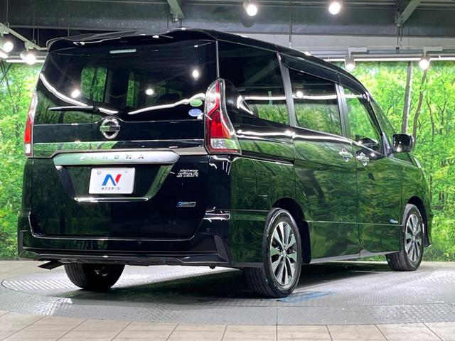 セレナ ハイウェイスター Vセレクション 両側電動ドア 純正9型ナビ 後席モニター アラウンドビューモニター エマージェンシーブレーキ 禁煙車 レザーシート ドラレコ コーナーセンサー スマートキー LEDヘッド ビルトインETC クルコン(18枚目)