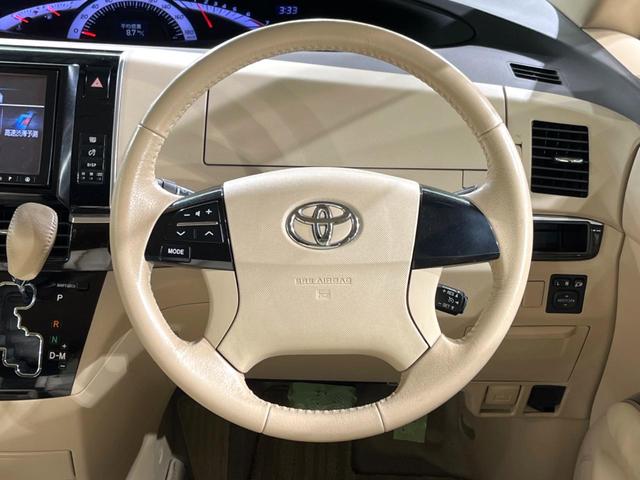 エスティマ アエラス　両側電動ドア　純正ＳＤナビ　後席モニター　ガラスルーフ　バックカメラ　禁煙車　ドラレコ　スマートキー　ＨＩＤヘッド　ビルトインＥＴＣ　クルコン　純正１８インチアルミ　オートライト（12枚目）