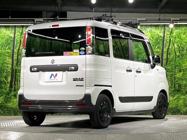 スペーシアギア ハイブリッドＸＺ　ターボ　両側電動ドア　純正ＳＤナビ　衝突被害軽減システム　レーダークルーズ　禁煙車　ドラレコ　コーナーセンサー　スマートキー　ＬＥＤヘッド　ビルトインＥＴＣ　純正１４インチアルミ　オートハイビーム（17枚目）