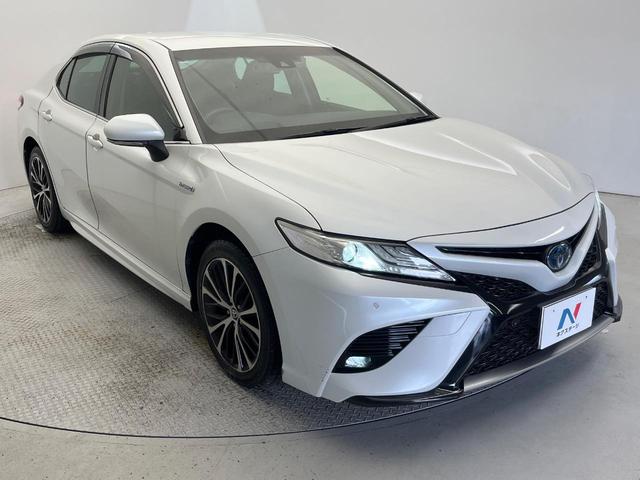 カムリ WSレザーパッケージ 純正ナビ バックカメラ カラーヘッドアップディスプレイ ブラインドスポットモニター プリクラッシュセーフティ レーダークルーズコントロール オートブレーキホールド シートヒーター パワーシート ETC(17枚目)