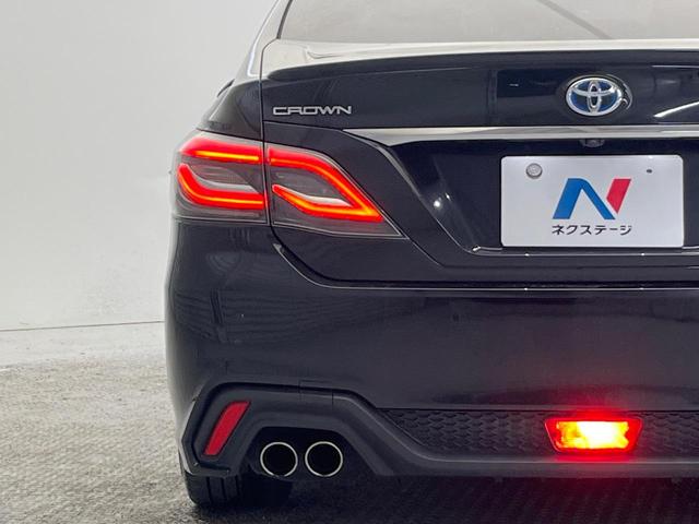クラウンハイブリッド ＲＳアドバンス　ムーンルーフ　カラーヘッドアップディスプレイ　バックカメラ　ブラインドスポットモニター　衝突被害軽減システム　レーダークルーズ　ドラレコ　ＬＥＤヘッド　ビルトインＥＴＣ　純正１８インチアルミ（23枚目）