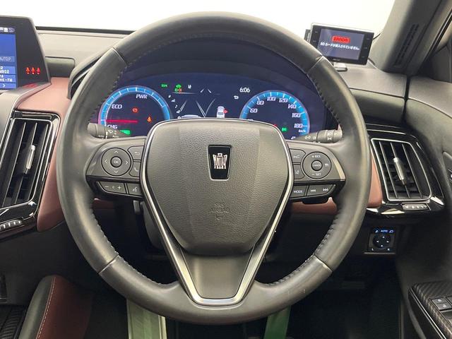 クラウンハイブリッド ＲＳアドバンス　ムーンルーフ　カラーヘッドアップディスプレイ　バックカメラ　ブラインドスポットモニター　衝突被害軽減システム　レーダークルーズ　ドラレコ　ＬＥＤヘッド　ビルトインＥＴＣ　純正１８インチアルミ（51枚目）