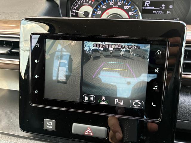 ワゴンＲカスタムＺ ハイブリッドＺＸ　禁煙　衝突軽減　ディスプレイオーディオ　全周囲モニター　ＥＴＣ　シートヒーター　ソナー　ＨＵＤ　スズキセーフティーサポート　社外ドラレコ付きデジタルインナーミラー　スマートキー（6枚目）