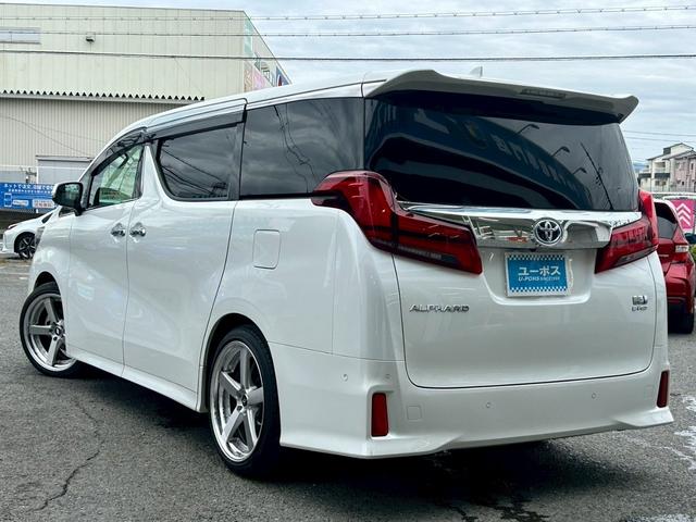 アルファードハイブリッド SR Cパッケージ 禁煙 サンルーフ 車高調 ワーク20インチアルミ リアエンター JBL メーカーナビ フルセグTV 全周囲モニター CD BSM デジタルインナーミラー フリップダウンモニター 両側電動スライドドア(7枚目)