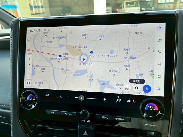 アルファード Z 衝突軽減システム トヨタチームメイト ガラスルーフ 10.3型ディスプレイオーディオ ナビTVキット付き 全周囲モニター HUD BSM デジタルインナーミラー 両側電動スライドドアパワーバックドア(18枚目)
