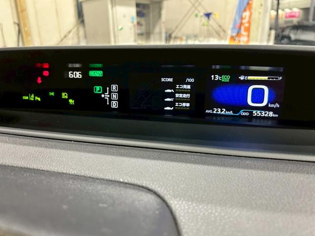 プリウス Aツーリングセレクション 禁煙 衝突軽減 フルセグナビ バックモニター BSM HUD ソナー スマートキー ドラレコ LEDヘッドライト シートヒーター ETC ナビ/NSZT-W66T(36枚目)