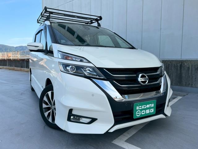 セレナ ハイウェイスター 両側電動スライドドア・パーキングアシスト・レーンキープアシスト・フリップダウンモニター・アラウンドビューモニター・純正ナビ・ドライブレコーダー・ETC・衝突軽減ブレーキ・ルーフキャリア(59枚目)