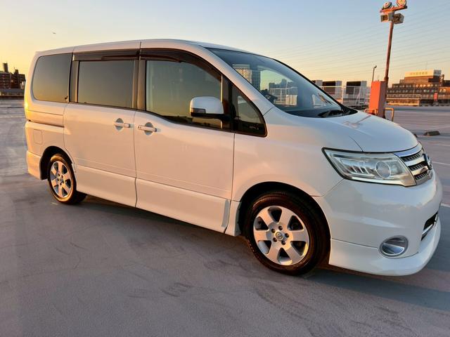 セレナ ハイウェイスター 地デジ対応純正ナビ・バックカメラ・ビルトインETC・両側パワースライドドア・インテリキー・純正アルミホイール・ディスチャージヘッドライト・オートエアコン・オートライト・(45枚目)