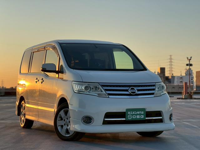 セレナ ハイウェイスター 地デジ対応純正ナビ・バックカメラ・ビルトインETC・両側パワースライドドア・インテリキー・純正アルミホイール・ディスチャージヘッドライト・オートエアコン・オートライト・(50枚目)