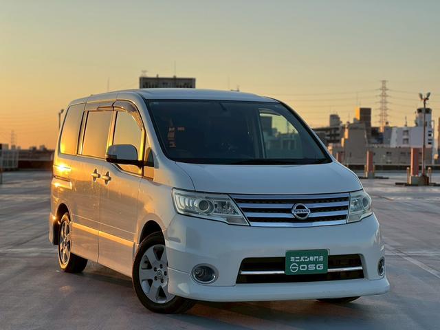 セレナ ハイウェイスター 地デジ対応純正ナビ・バックカメラ・ビルトインETC・両側パワースライドドア・インテリキー・純正アルミホイール・ディスチャージヘッドライト・オートエアコン・オートライト・(52枚目)