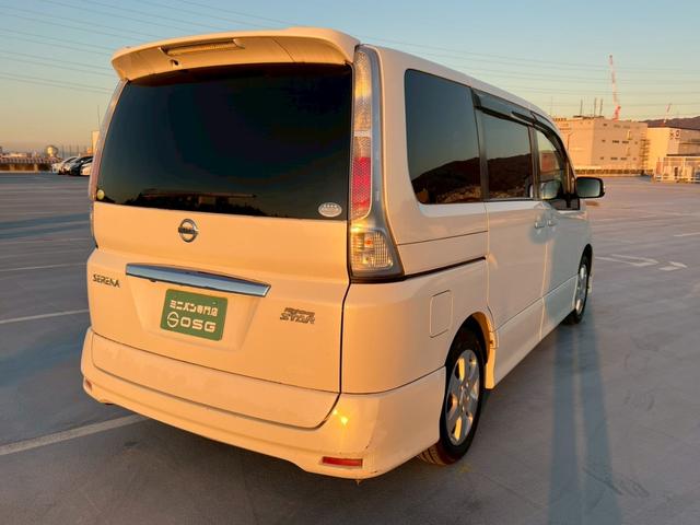 セレナ ハイウェイスター 地デジ対応純正ナビ・バックカメラ・ビルトインETC・両側パワースライドドア・インテリキー・純正アルミホイール・ディスチャージヘッドライト・オートエアコン・オートライト・(77枚目)