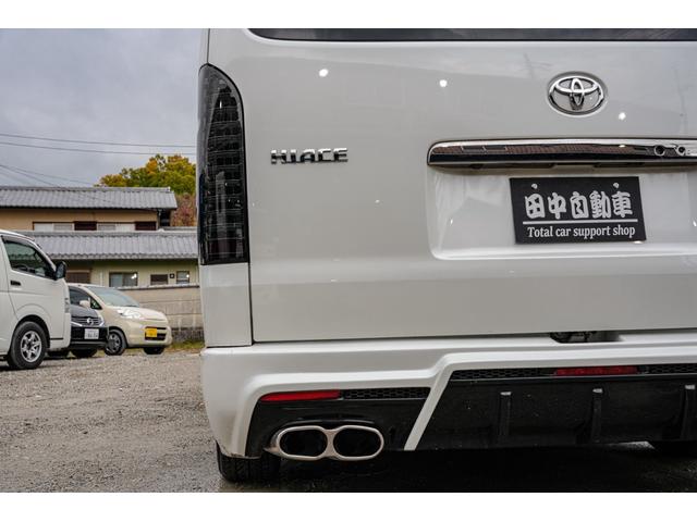 ハイエースバン スーパーＧＬ　ダークプライム　社外ナビ／フルゼク／バックカメラ／ＥＴＣ／ローダウン／エアロパーツ「フロント、リア、サイド」／デイトナホイール／ベッドキット／社外ヘッドライト／社外テールランプ／後席モニター／両側パワースライドドア（29枚目）