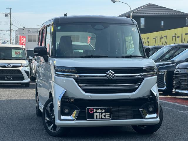 スペーシアカスタム ハイブリッドXS 純正15インチアルミ!両側電動スライド!コーナーセンサー!LEDヘッドライト!電動格納ミラー!クルーズコントロール!電動サイドブレーキ!ヘッドアップディスプレイ!シートヒーター!(9枚目)