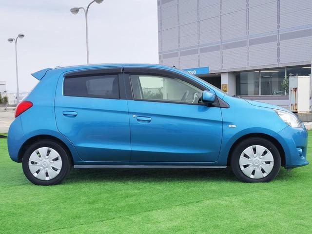 ミラージュ M キーレス ETC 車検整備付き アイドリングストップ エアコン パワステ 電動格納ミラー 走行46650km ミデアムブルーパール(13枚目)