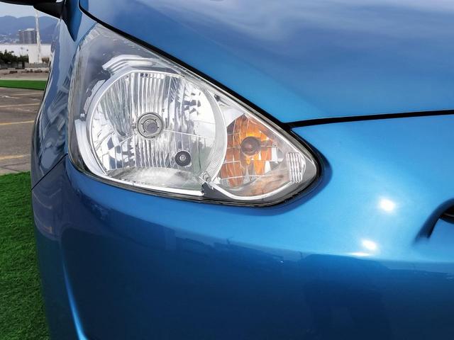 ミラージュ M キーレス ETC 車検整備付き アイドリングストップ エアコン パワステ 電動格納ミラー 走行46650km ミデアムブルーパール(18枚目)