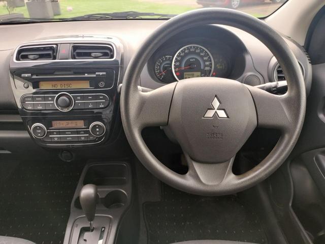 ミラージュ M キーレス ETC 車検整備付き アイドリングストップ エアコン パワステ 電動格納ミラー 走行46650km ミデアムブルーパール(23枚目)