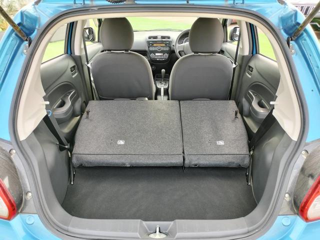 ミラージュ M キーレス ETC 車検整備付き アイドリングストップ エアコン パワステ 電動格納ミラー 走行46650km ミデアムブルーパール(52枚目)