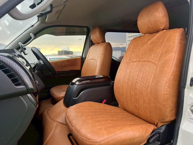 ハイエースバン ロングスーパーＧＬ　４型／プッシュスタートキー／ＬＥＤヘッドライト／社外ナビＴＶ／バックカメラ／ＥＴＣ／レザー調シートカバー／社外革巻ステアリング／社外テールレンズ／オートエアコン／車検整備付き（51枚目）