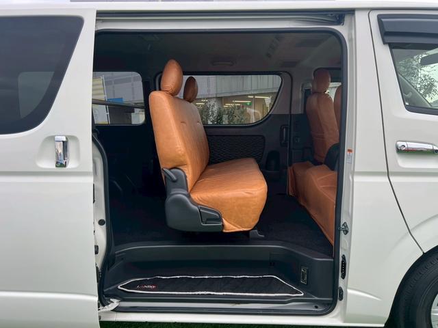 ハイエースバン ロングスーパーＧＬ　４型／プッシュスタートキー／ＬＥＤヘッドライト／社外ナビＴＶ／バックカメラ／ＥＴＣ／レザー調シートカバー／社外革巻ステアリング／社外テールレンズ／オートエアコン／車検整備付き（54枚目）