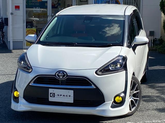 シエンタ G 社外フルエアロ カロッツェリアフリップダウンモニター ローダウン LEONIS17インチAW KENWOODスピーカー 両側パワースライドドア KENWOODナビ バックカメラ フルセグTV(2枚目)