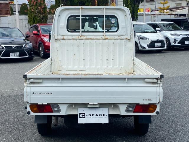 ミニキャブトラック Ｖタイプ　現状販売　５速マニュアル　エアコン　　積載量３５０キロ　タイミングベルト交換済み　ワンオーナー車　ＥＴＣ（7枚目）