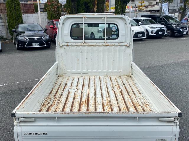 ミニキャブトラック Ｖタイプ　現状販売　５速マニュアル　エアコン　　積載量３５０キロ　タイミングベルト交換済み　ワンオーナー車　ＥＴＣ（12枚目）