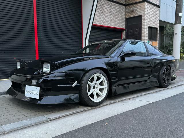 １８０ＳＸ タイプＩＩ　ＳＲ２０ＤＥＴ／社外マフラー／社外エアロバンパー／社外ホイール／社外ステアリング／社外エアクリーナー／社外タワーバー／強化クラッチ／社外ＬＳＤ（3枚目）