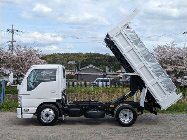 エルフトラック ３ｔ低床強化ダンプ・低床ダンプ・積載３０００ｋｇ・３ｔダンプ　Ｆ－ＷＯＲＫＳコンプリートカー・アームレスト付き・エンジン内部コンピューター診断実施済・診断結果掲載・リアダム式ゲート（11枚目）