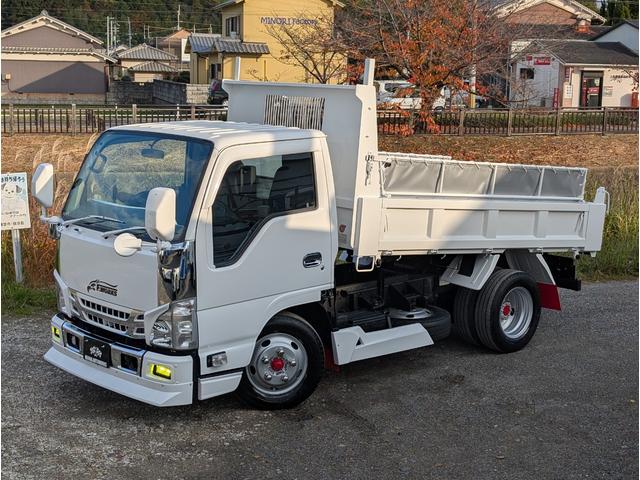 エルフトラック 3t低床強化ダンプ・3tダンプ・6MT・フルフラットロー 積載3000kg・リアロックピン2か所・角出し左右・低床ダンプ・強化ダンプ(2枚目)