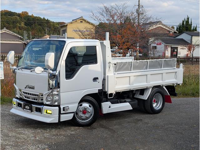 エルフトラック 3t低床強化ダンプ・3tダンプ・6MT・フルフラットロー 積載3000kg・リアロックピン2か所・角出し左右・低床ダンプ・強化ダンプ(3枚目)